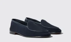 Manner Scarosso Nils Blaues Wildleder