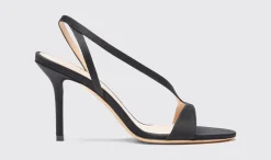 Frauen Scarosso Paula Schwarzer Satin