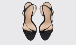 Frauen Scarosso Paula Schwarzer Satin