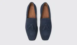 Manner Scarosso Rodolfo Blaues Wildleder