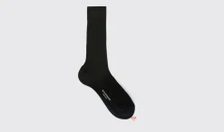 Manner Scarosso Schwarze Wadensocken Aus Wolle