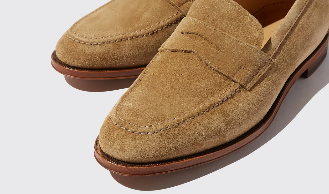 Manner Scarosso Stefano Beige Scamosciato