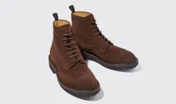 Manner Scarosso Thomas Braunes Wildleder