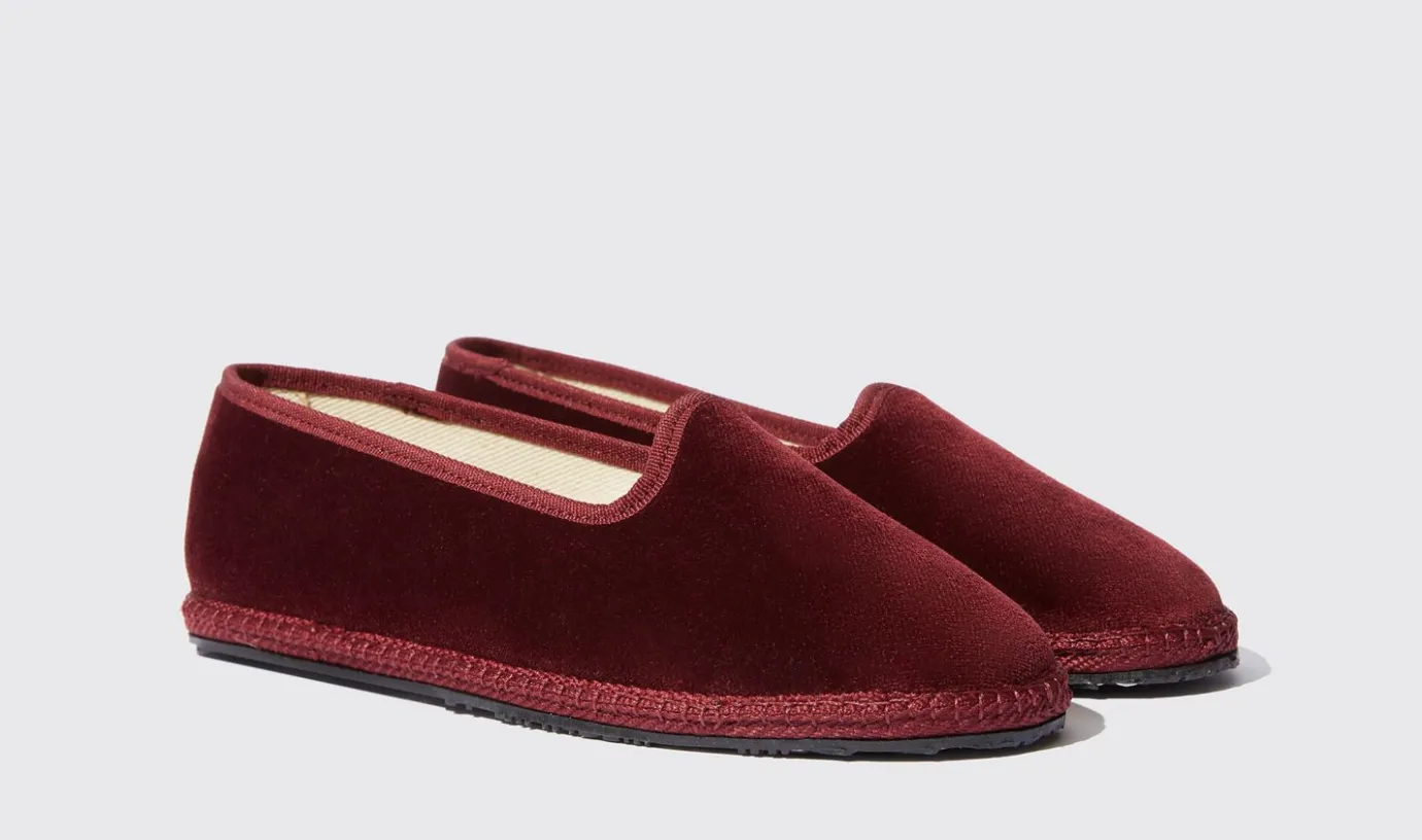 Frauen Scarosso Valentina Bordeaux Velluto