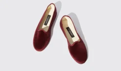 Frauen Scarosso Valentina Bordeaux Velluto