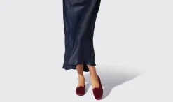 Frauen Scarosso Valentina Bordeaux Velluto