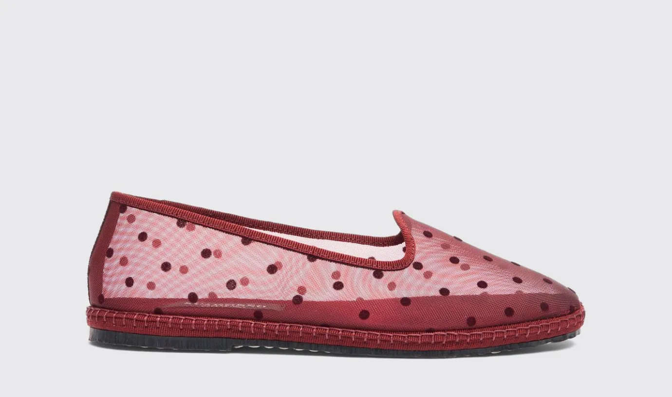 Frauen Scarosso Valentina Burgunder Mesh