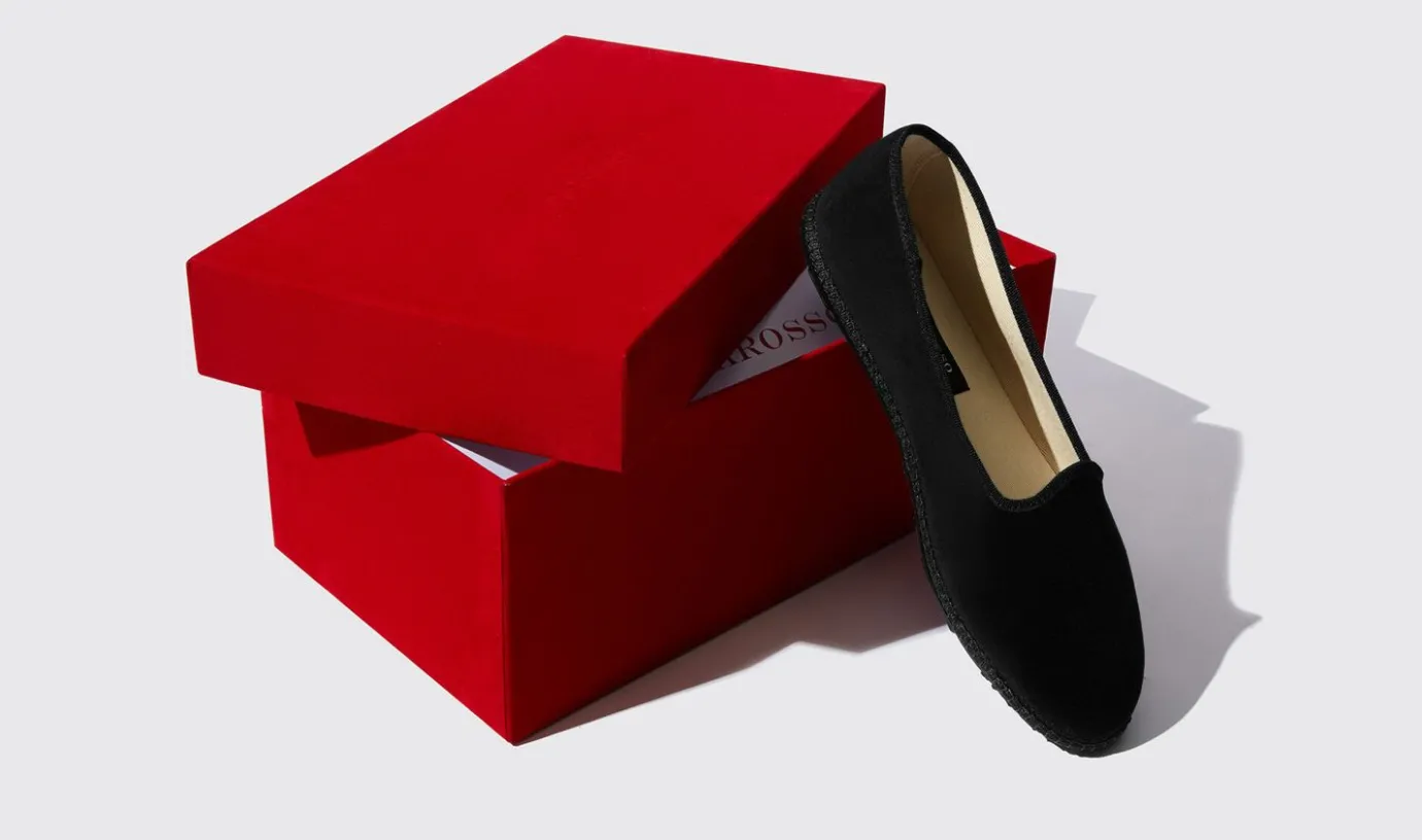 Manner Scarosso Valentino Nero Velluto