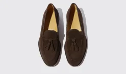 Manner Scarosso William Brown Wildleder